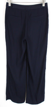 MAISON SCOTCH Women Trousers S Loose Navy Lightweight Classic Slit Pockets