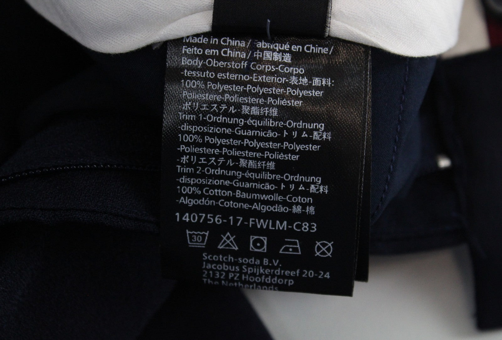 MAISON SCOTCH Women Trousers S Loose Navy Lightweight Classic Slit Pockets