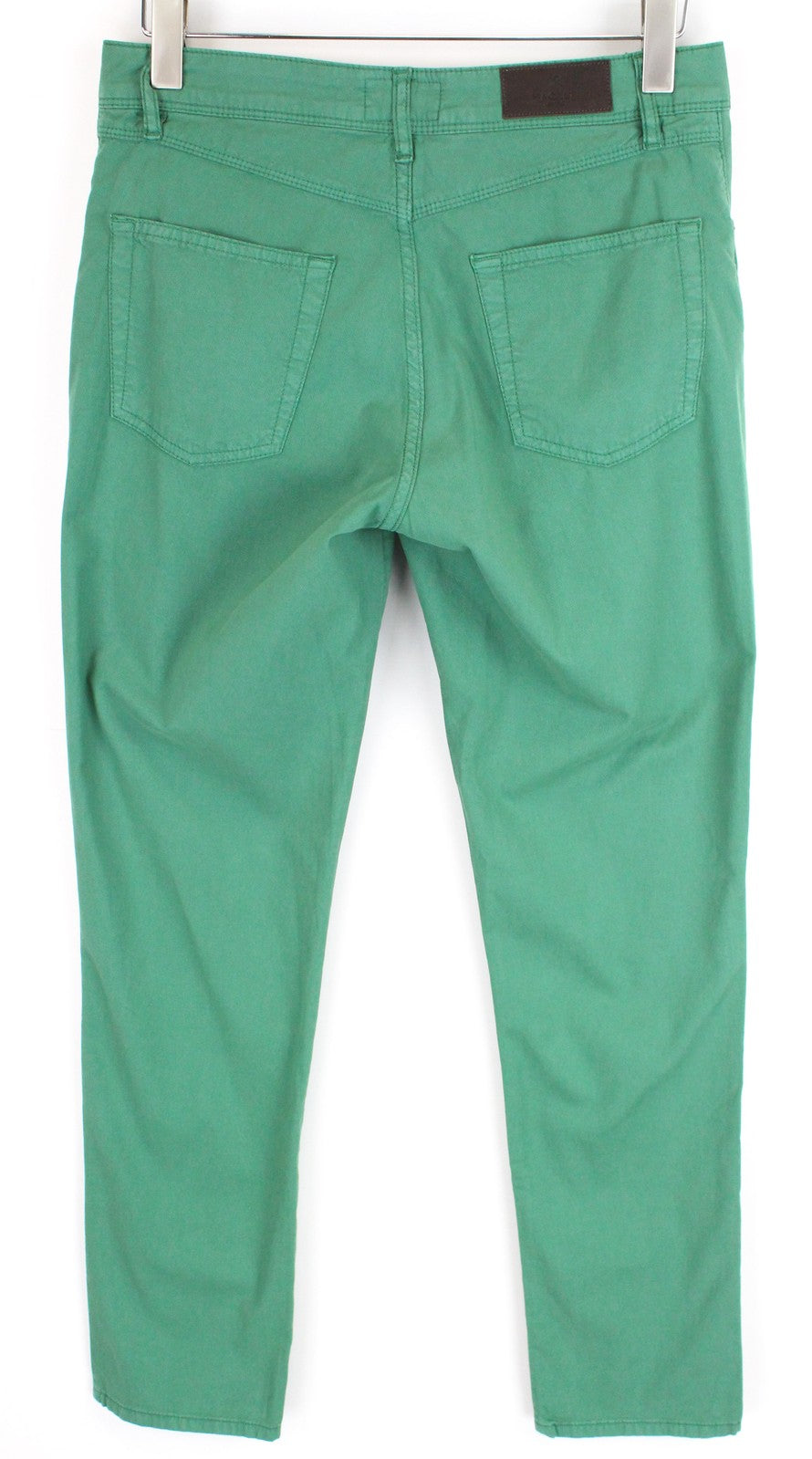 HACKETT Men Trousers 31 Green Slim Fit Cotton Stretch Pocket Flat Front