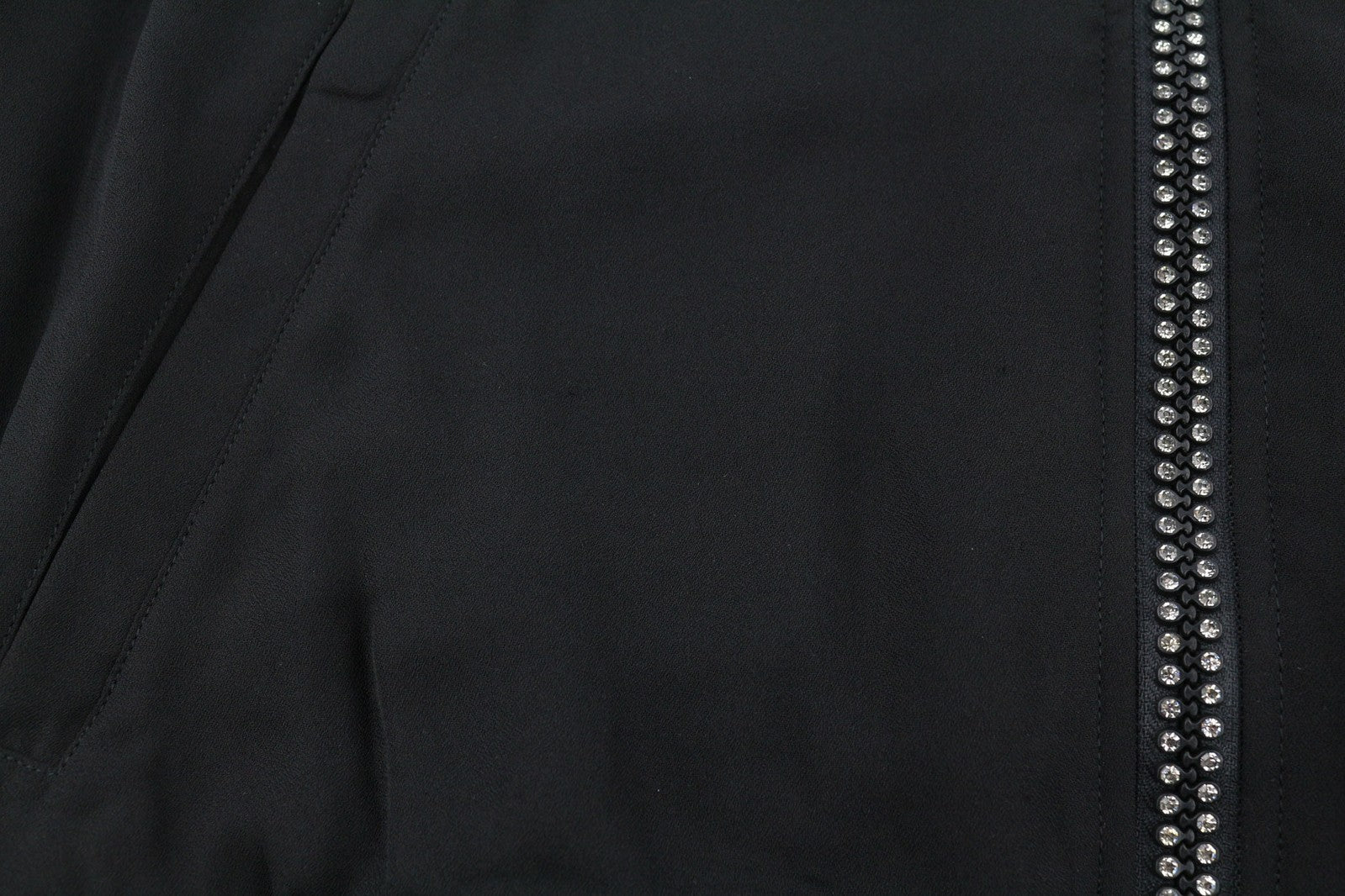 DIESEL G-Absol-L Women Jacket L Black Bomber Zipper Pockets Lined RRP€250