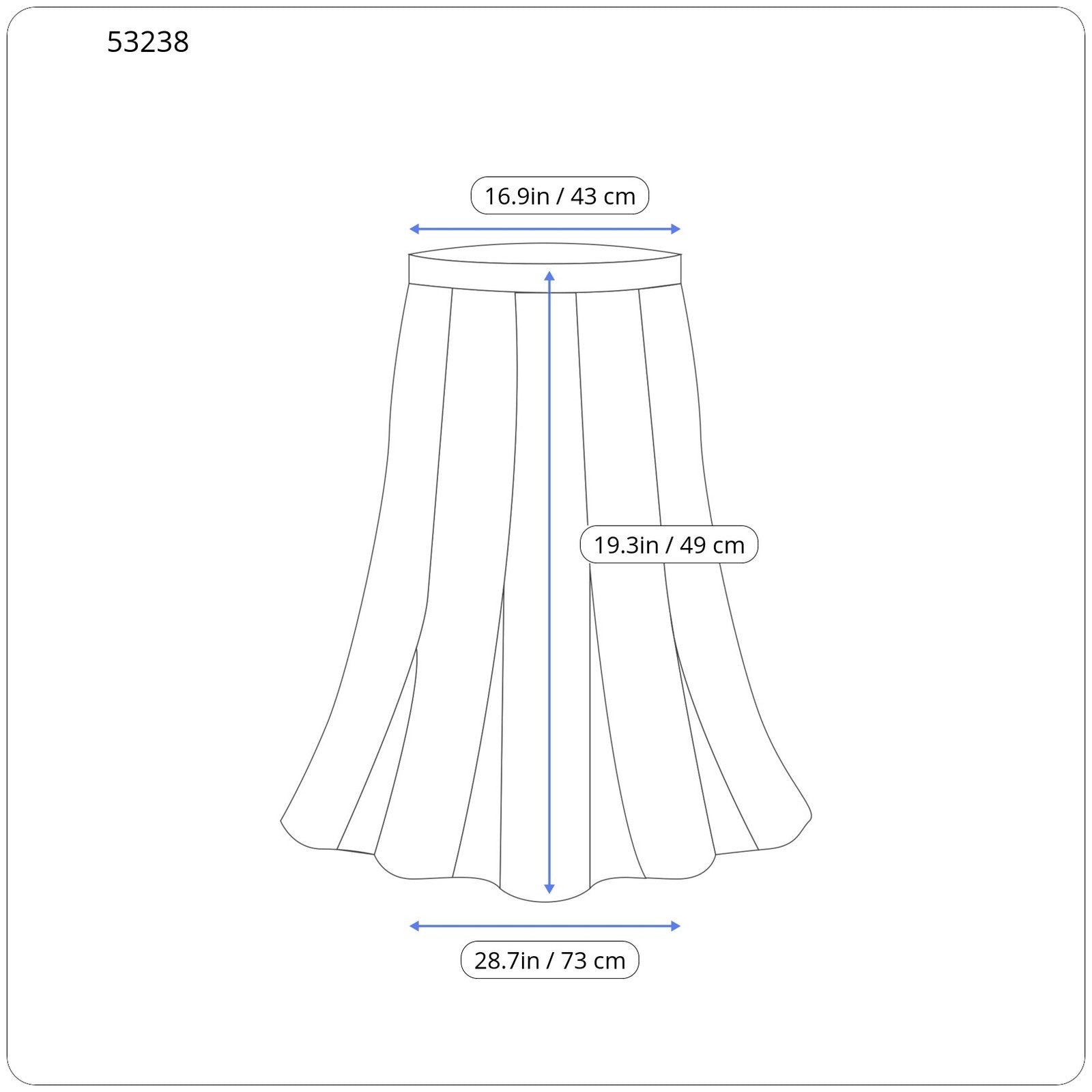 MAISON SCOTCH The Poolside Women Skirt XL Brown Pattern Waistband Pull On Lined