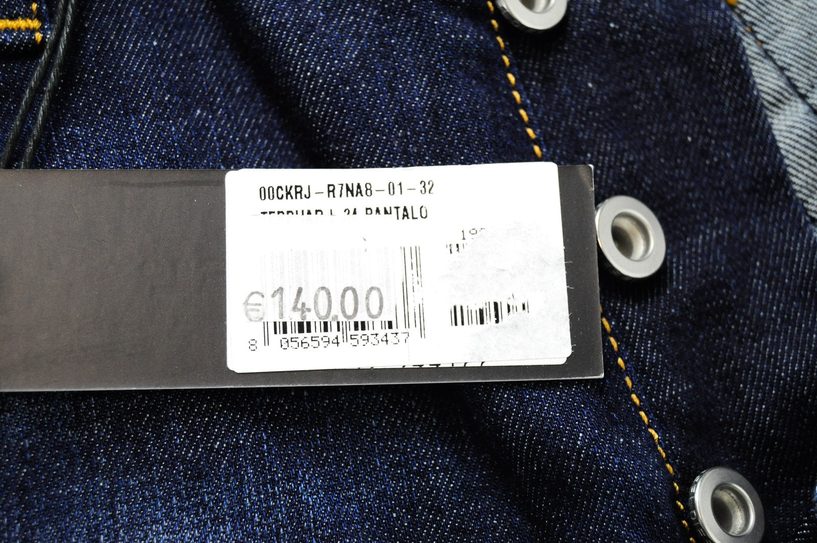 DIESEL Tepphar R7NA8 Men Jeans W32/L34 Slim Carrot Washed Blue Stretch Pants