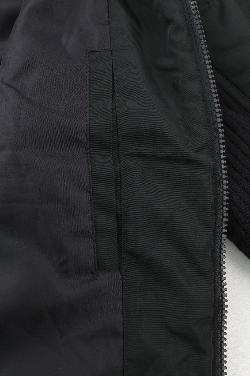 DESIGUAL Men Jacket L Bomber Insulation Patches Logo Zipper Pockets Lined Black