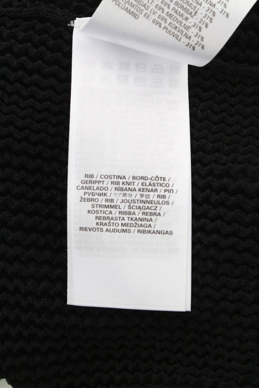 DIESEL M-Arianne Women Jumper L Pullover Crew Neck Knitted Stretch Black RRP€175