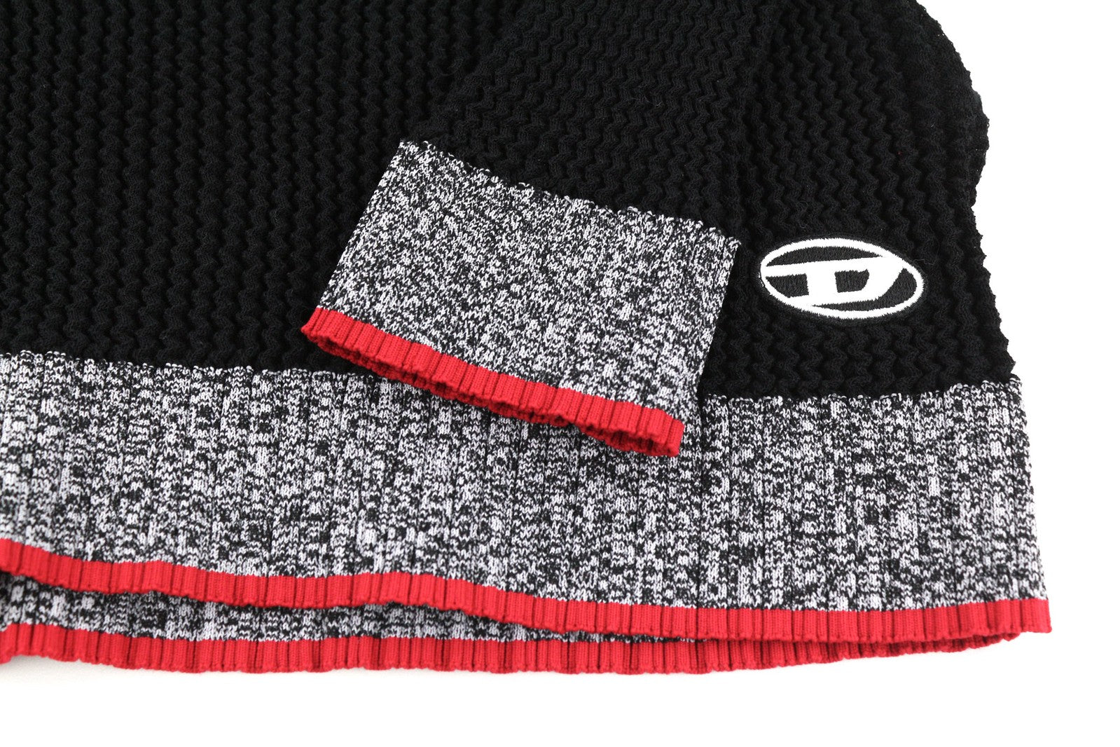 DIESEL M-Arianne Women Jumper L Pullover Crew Neck Knitted Stretch Black RRP€175