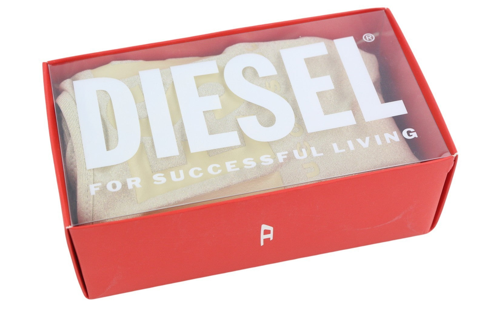 DIESEL Bfsw-Gretel Women Swimsuit M One Piece RRP€110 Stretch Glitter Beige