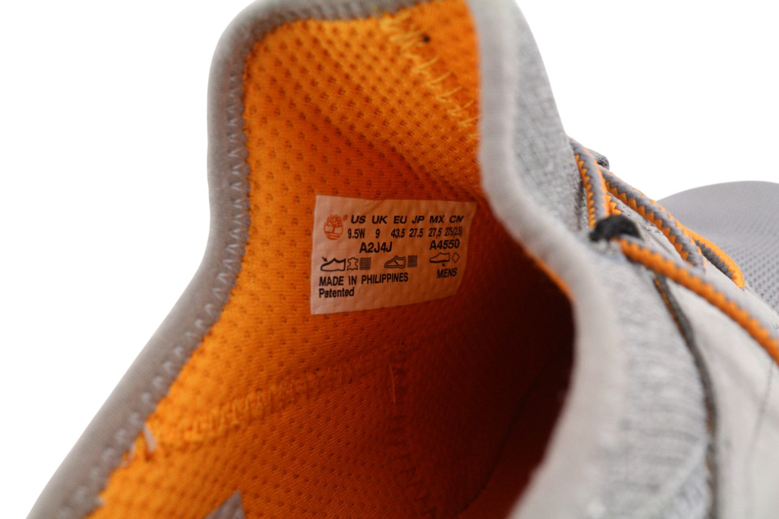 TIMBERLAND A2J4J-A4650 Men Trainers EU43/43.5 Grey Leather Textile Sneakers