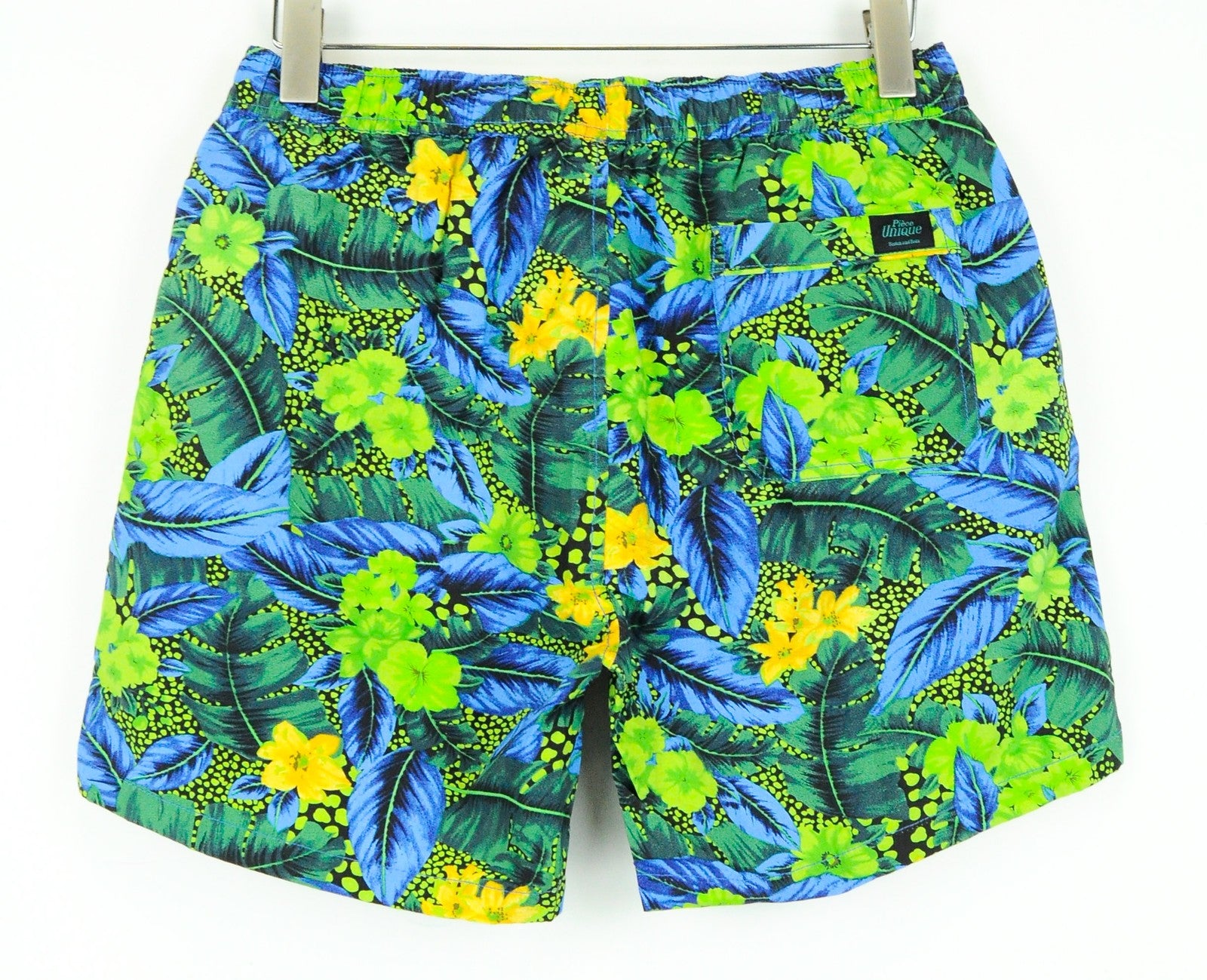 SCOTCH & SODA Ams Couture Men Swimwear L Green & Blue Cotton Trunks