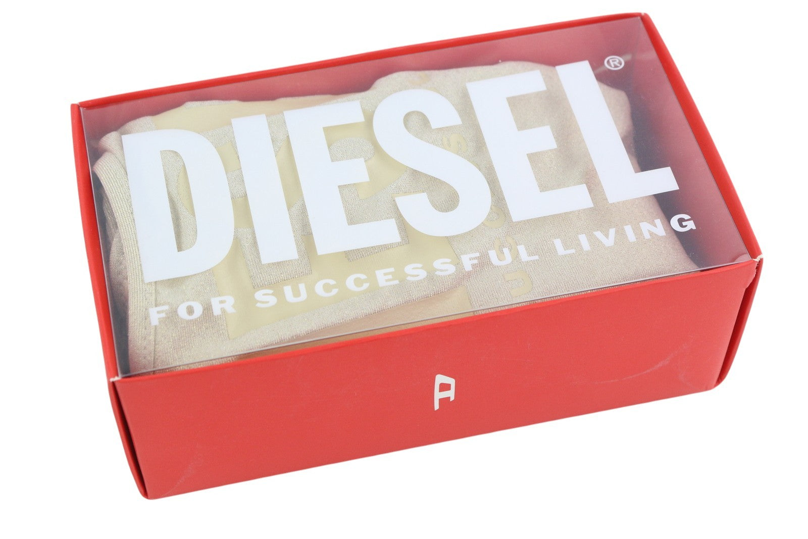 DIESEL Bfsw-Gretel Women Swimsuit S One Piece RRP€110 Stretch Glitter Beige