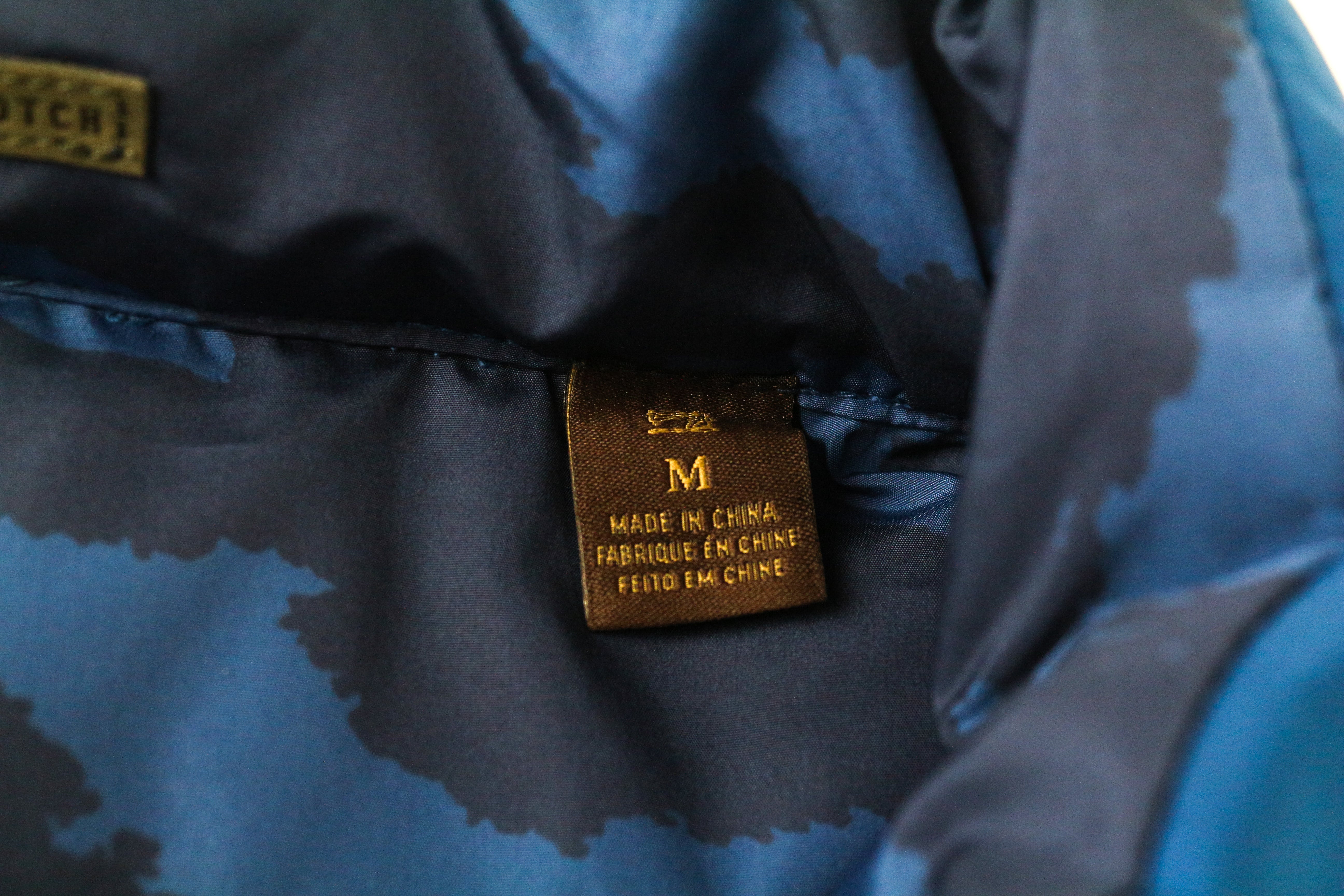 SCOTCH & SODA Men's M Camouflage Reversible Puffer Vest Snap Short Fit