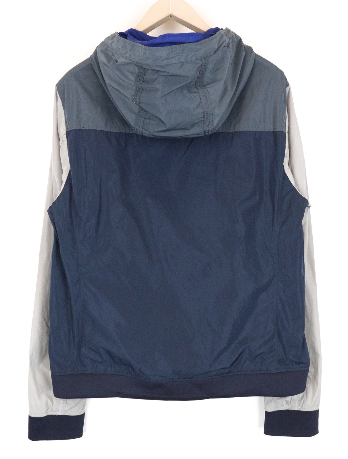 SCOTCH & SODA Men's ~2XL Nylon Windbreaker Hooded Color Block Print Jacket