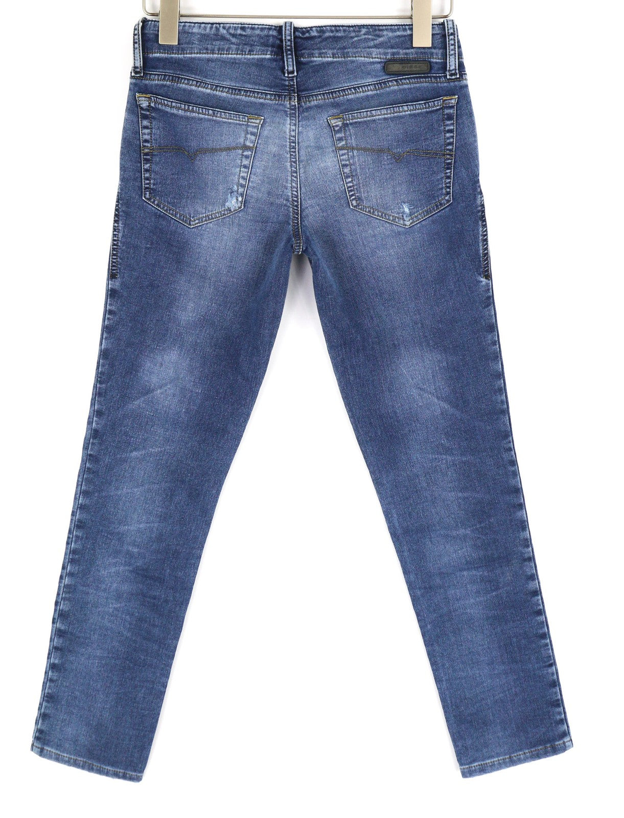 DIESEL Grupee-NE 0607U Women Jeans W27 Sweat Jogg Super Slim Skinny Blue RRP€250