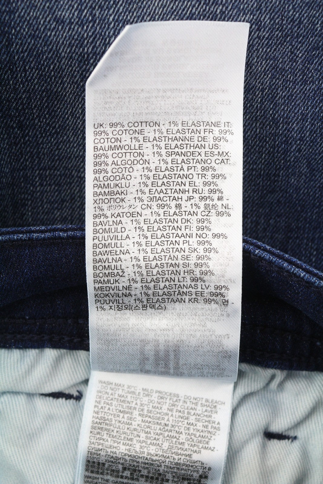 DIESEL 1985 Larkee RB067 Men Jeans W32/L32 Straight Fit Buttoned Washed Blue