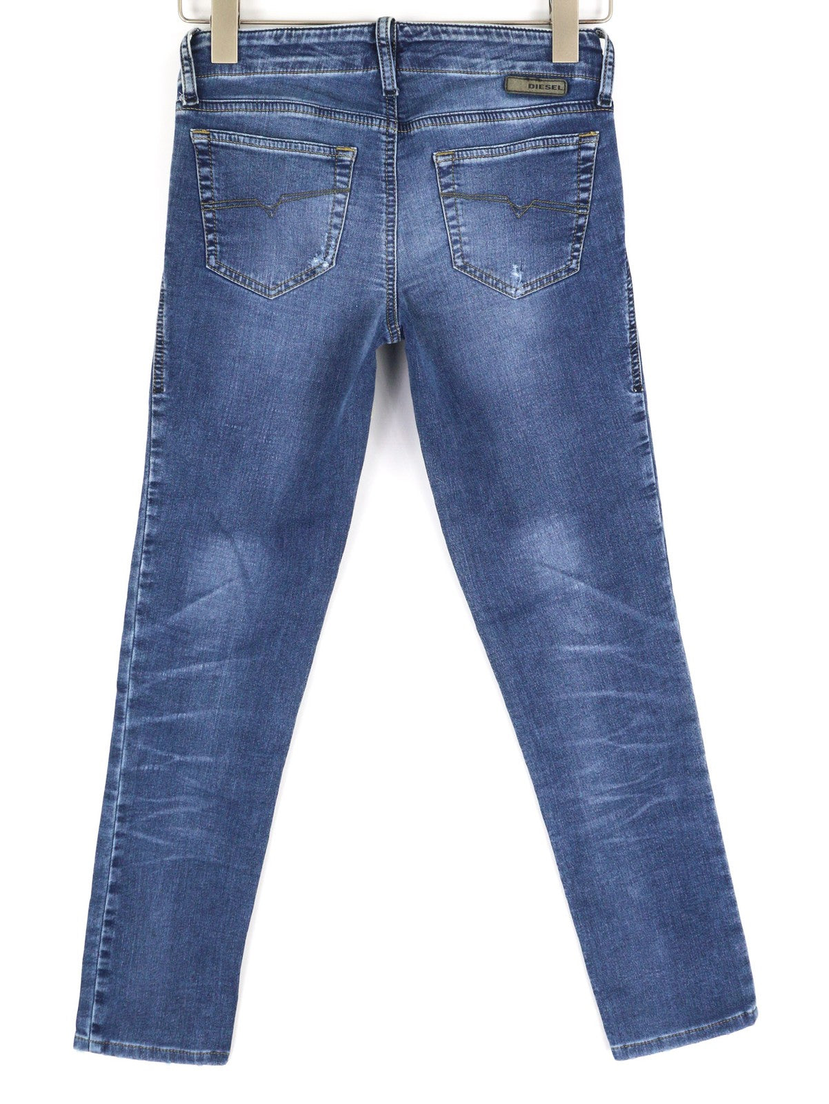 DIESEL Grupee-NE 0607U Women Jeans W25 Sweat Jogg Super Slim Skinny Blue RRP€250