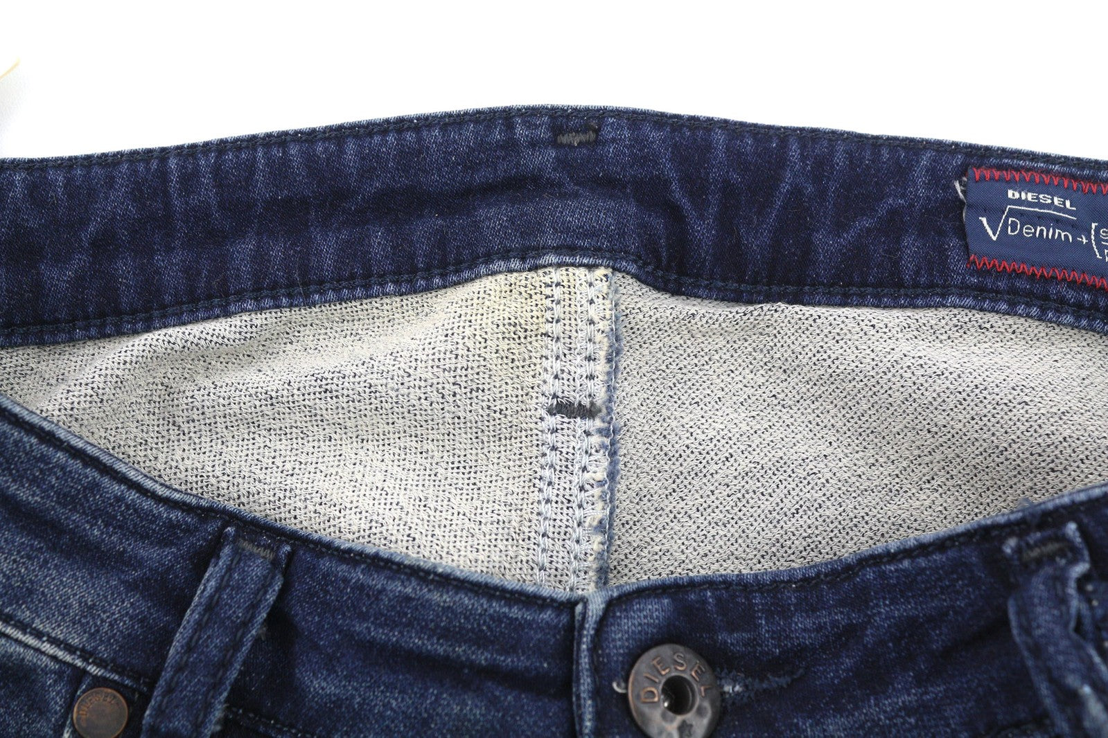 DIESEL Eazee-NE 0662K Women Jeans W25 Sweat Jogg Boyfriend Cropped Blue  RRP€235