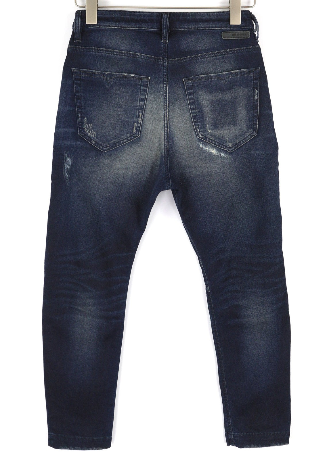 DIESEL Eazee-NE 0662K Women Jeans W25 Sweat Jogg Boyfriend Cropped Blue  RRP€235