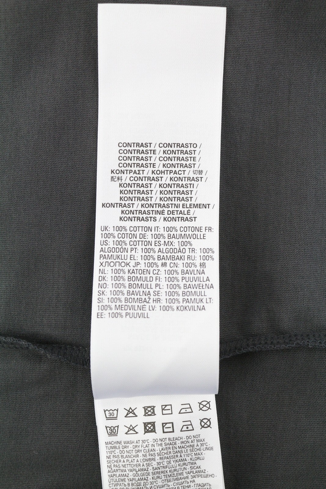 DIESEL T-Juslan-LS Men T-Shirt L Grey Cotton Long Sleeve Crew Neck RRP€100