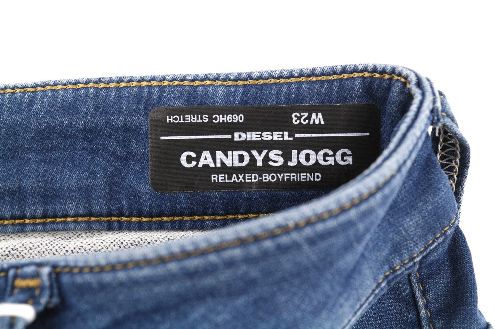 DIESEL Candys Jogg 069HC Womens Jeans W23 Sweat Jogg Relaxed Boyfriend Blue