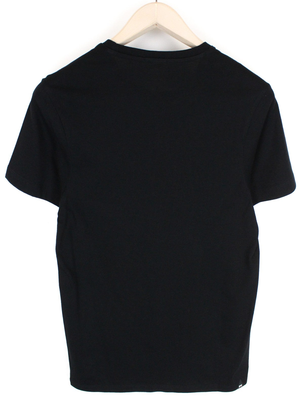 DENHAM Tubular Seamless Men's S Black Pure Cotton T-Shirt Casual Round Neck