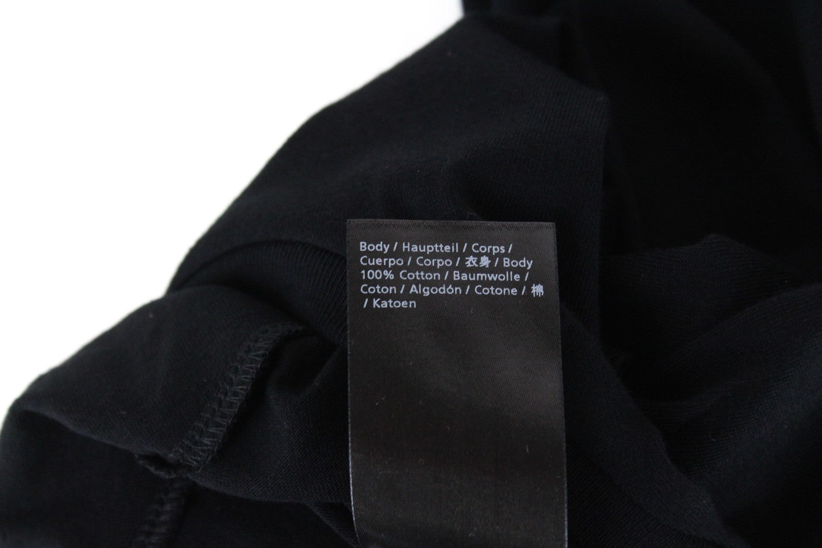 DENHAM Tubular Seamless Men's S Black Pure Cotton T-Shirt Casual Round Neck