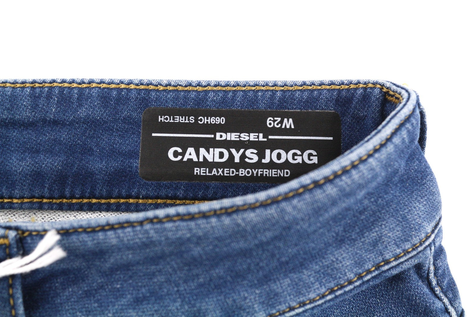 DIESEL Candys Jogg 069HC Womens Jeans W29 Sweat Jogg Relaxed Boyfriend Blue