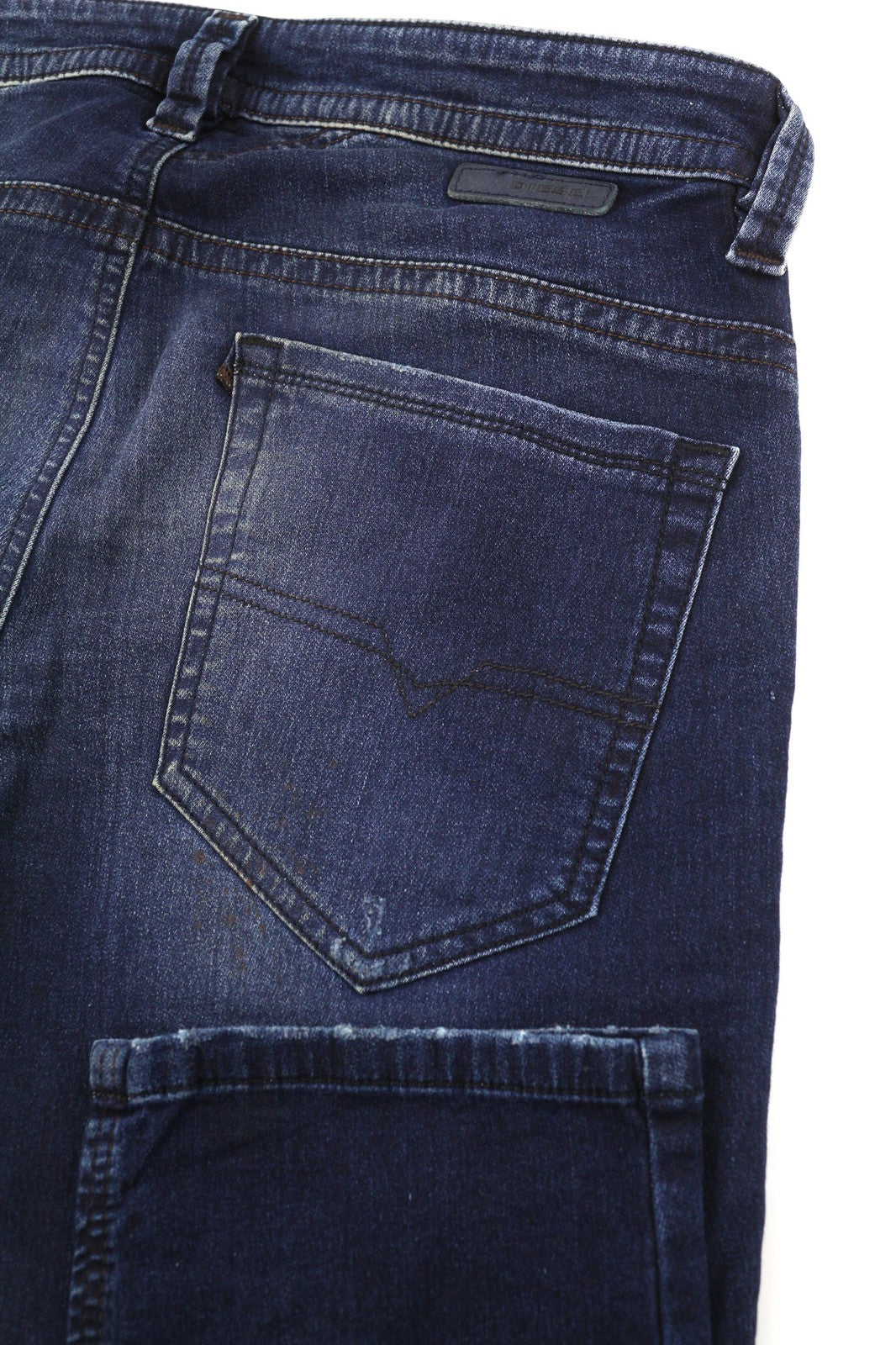 DIESEL Thavar-NE 0607U Mens Jeans W28 Sweat Jogg Slim Blue Stretchy Ripped