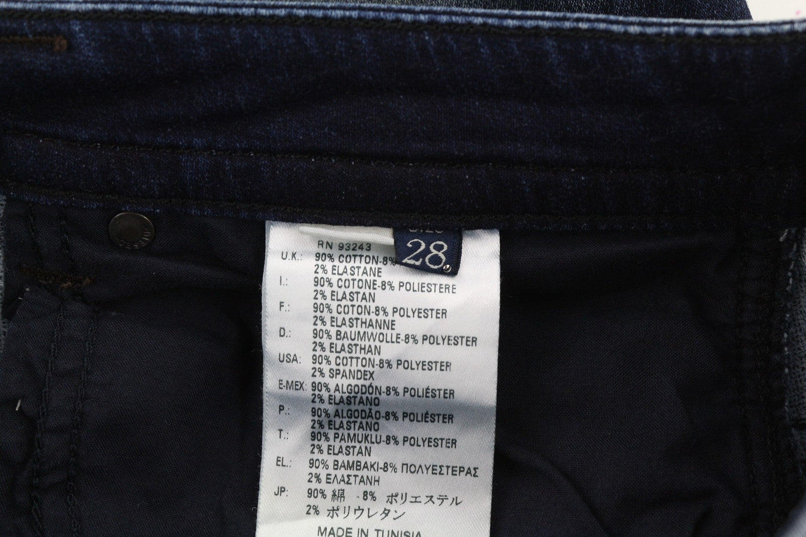 DIESEL Thavar-NE 0607U Mens Jeans W28 Sweat Jogg Slim Blue Stretchy Ripped