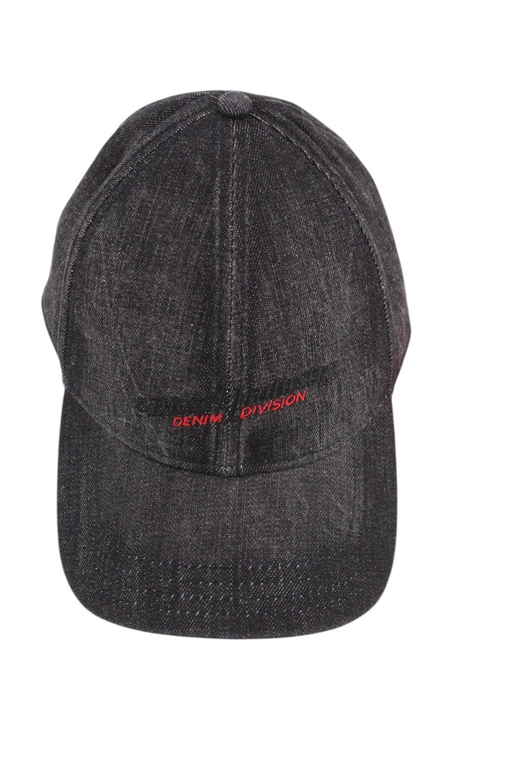 DIESEL C-Ivar Men Cap 1 Baseball Denim Black Embroidered Logo Cotton RRP€70