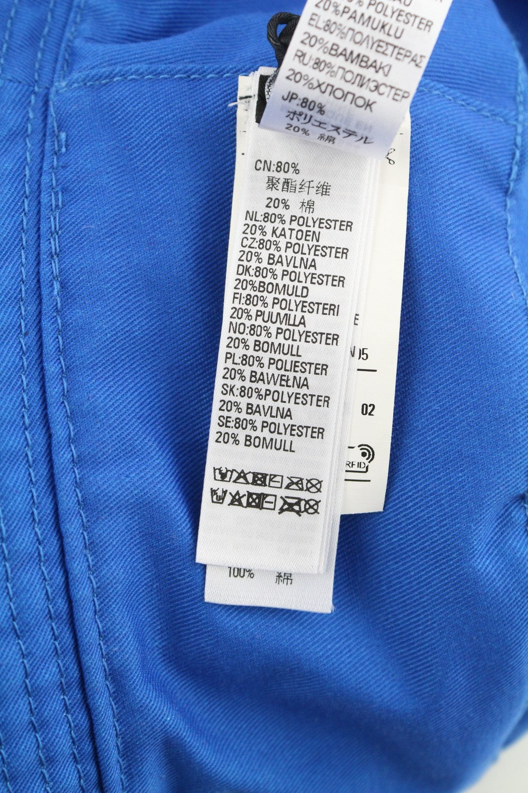 DIESEL D-Indig Men Hat OS Blue Bucket All Seasons Casual Patch Mid RRP€100