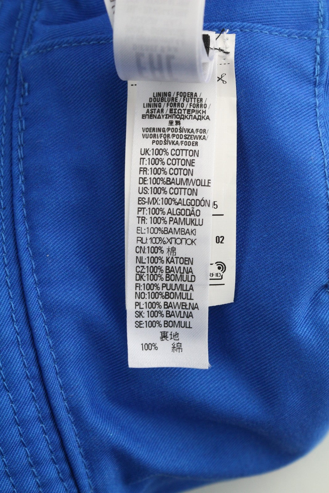 DIESEL D-Indig Men Hat OS Blue Bucket All Seasons Casual Patch Mid RRP€100