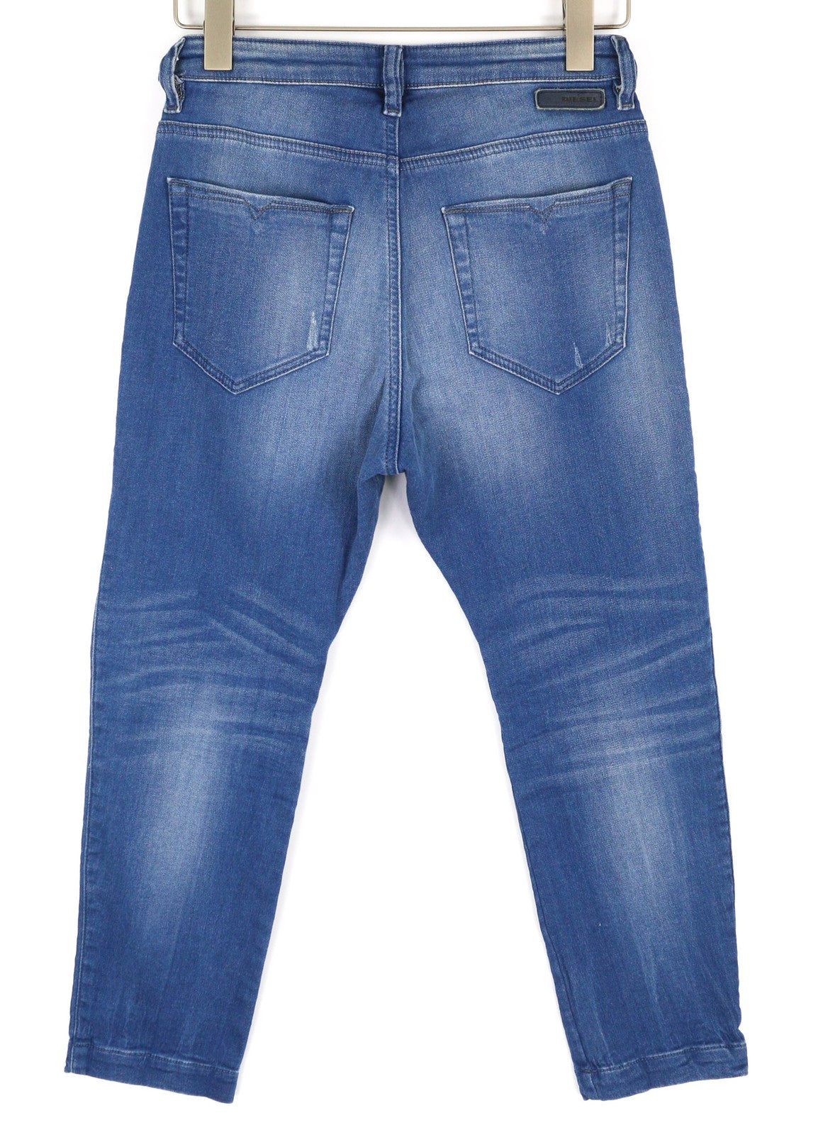 DIESEL Eazee-NE 0837T Womens Jeans W25 Sweat Jogg Boyfriend Cropped Blue Stretch