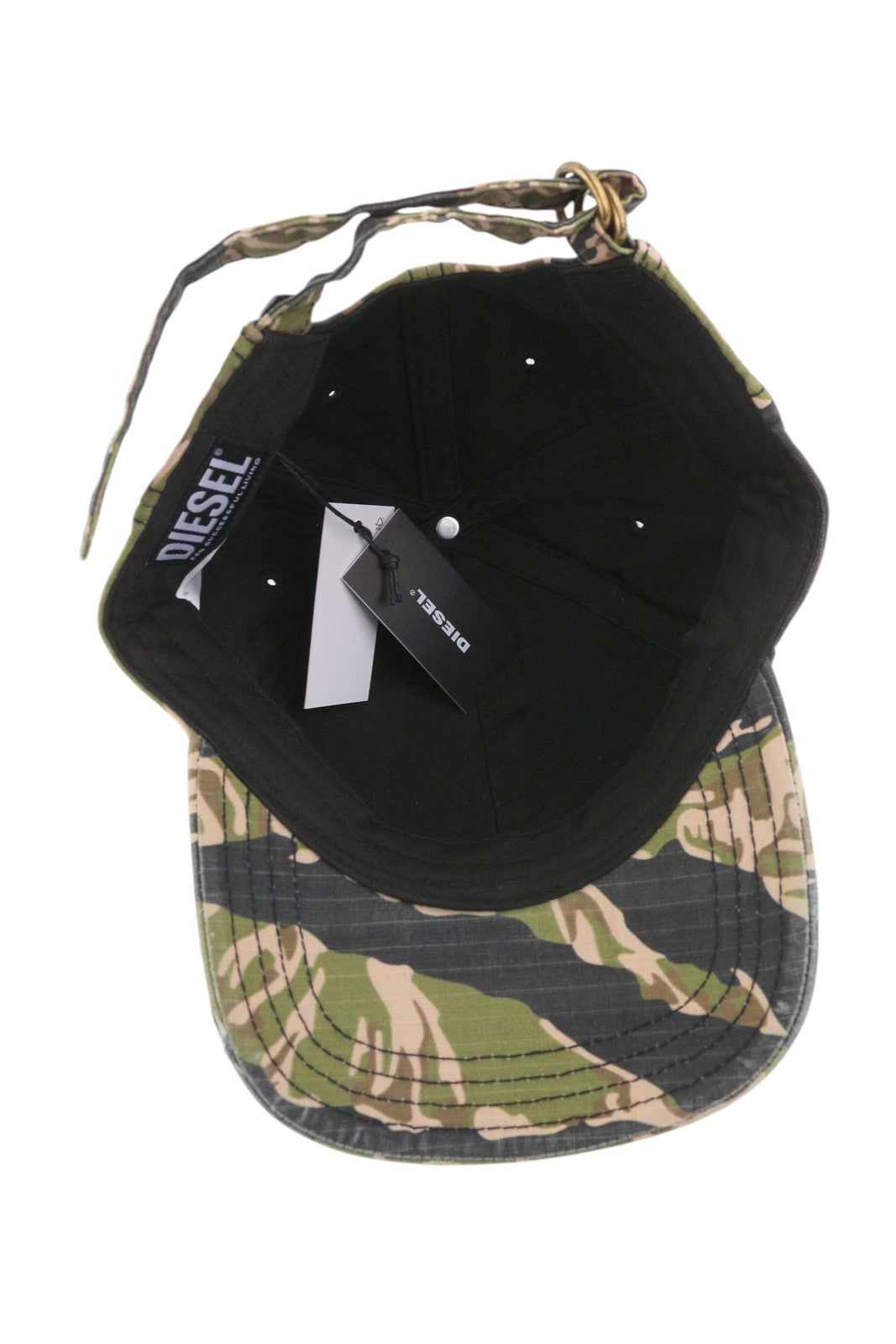 DIESEL C-Ripca Men Cap OS Camouflage Print Baseball Embroidered Cotton Unisex