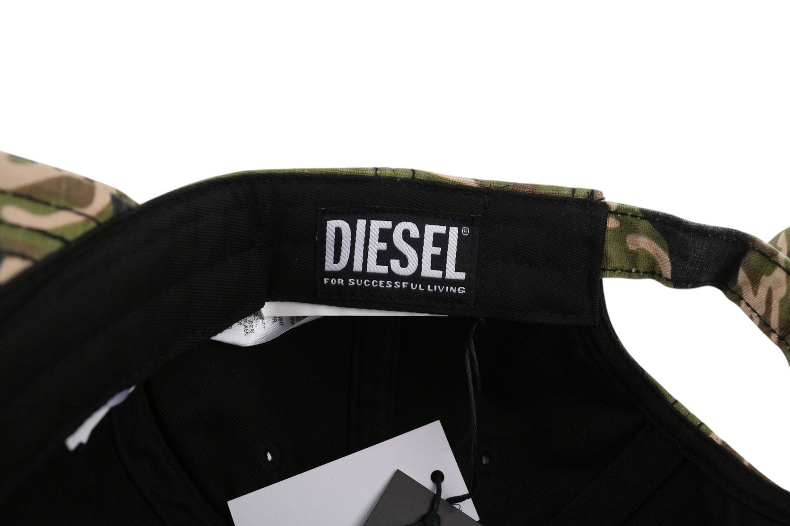 DIESEL C-Ripca Men Cap OS Camouflage Print Baseball Embroidered Cotton Unisex