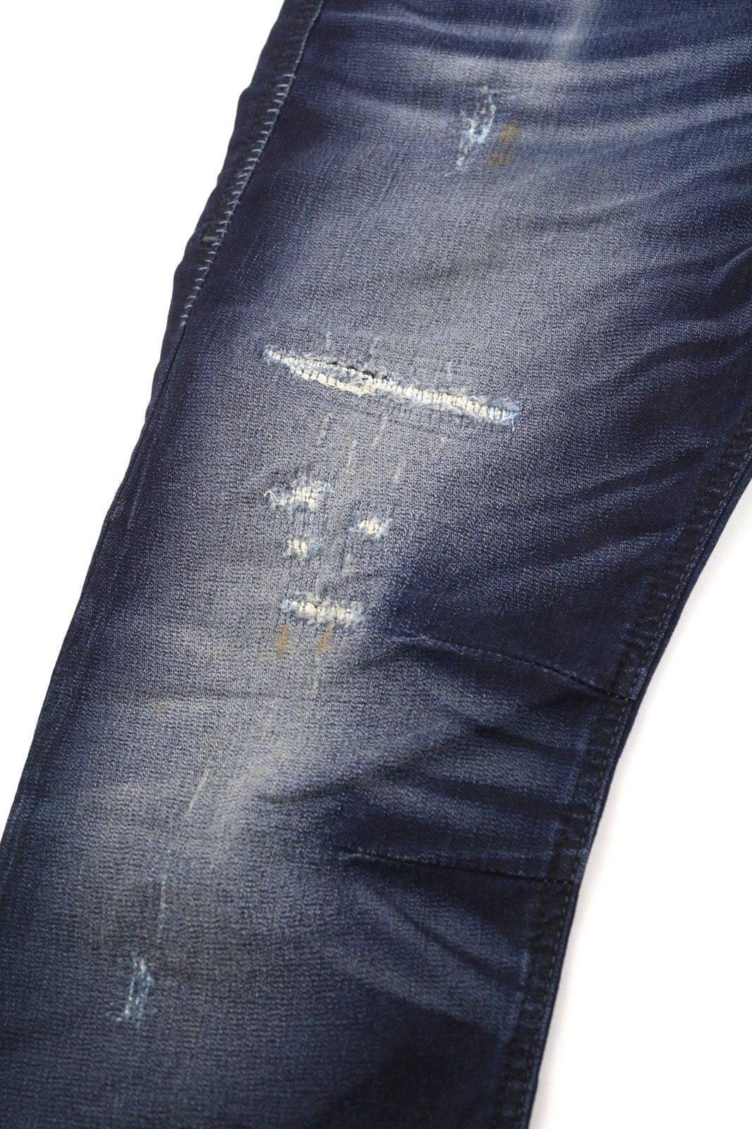 DIESEL Eazee-NE 0662K Womens Jeans W25 Sweat Jogg Boyfriend Cropped Blue Stretch