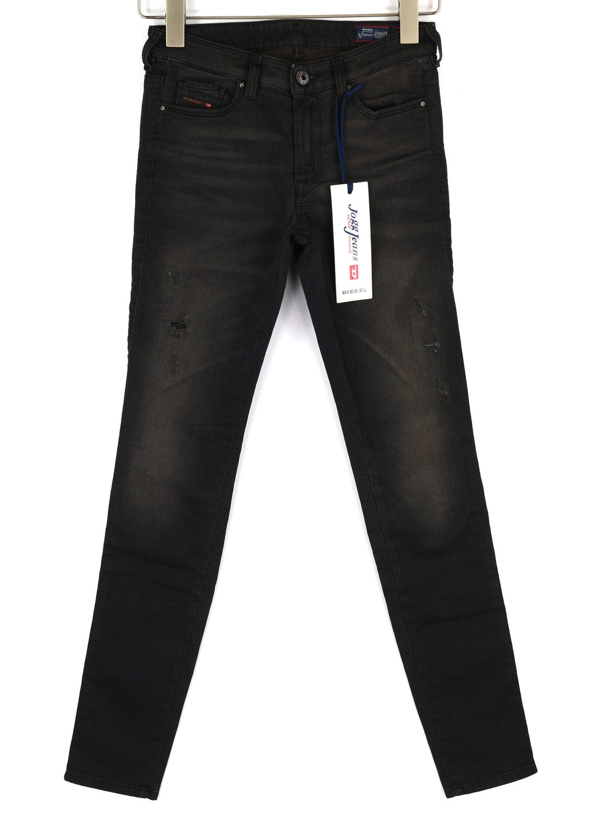 DIESEL Doris-NE 0669Q Womens Jeans W25 Sweat Jogg Slim Skinny Blue Stretchy