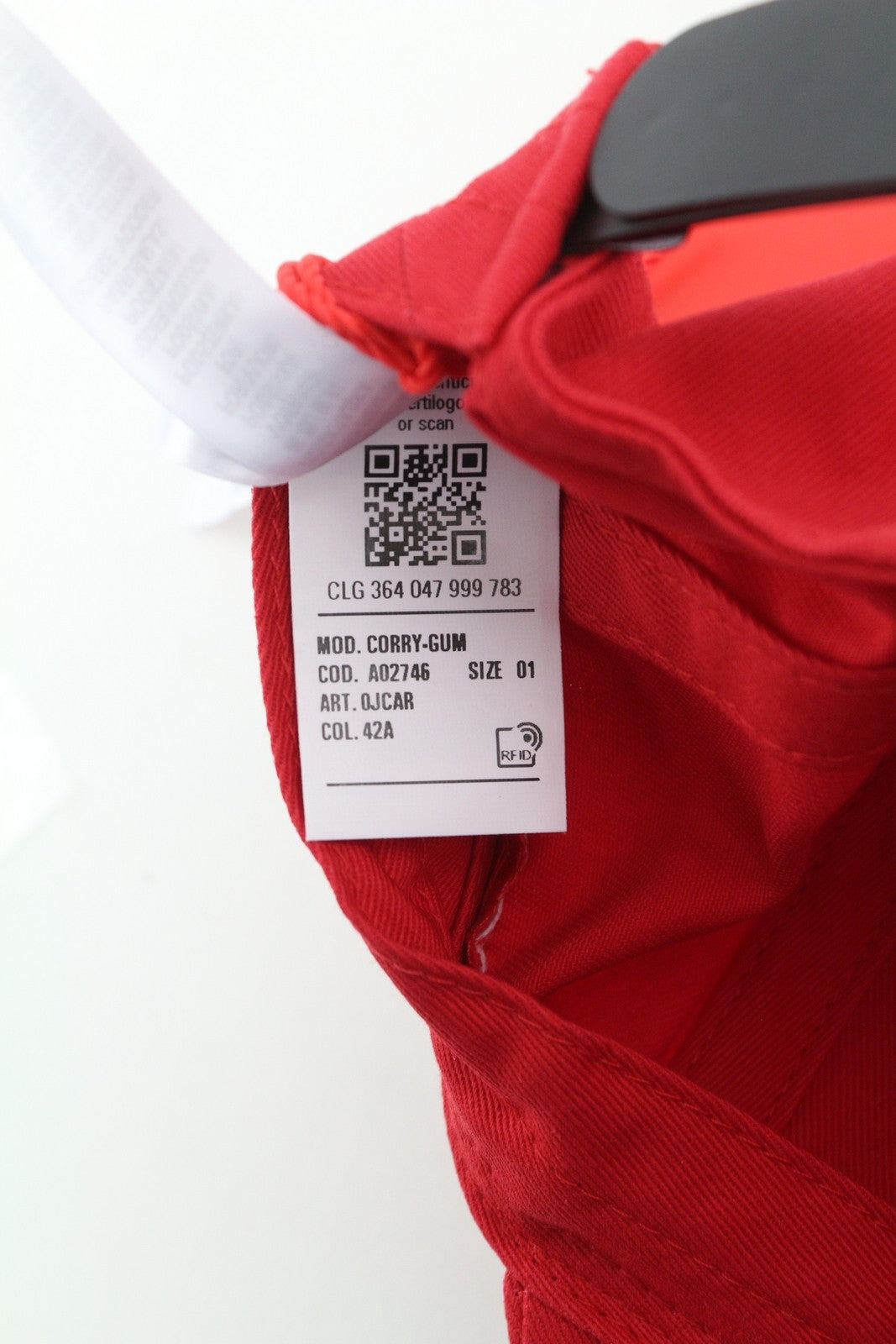 DIESEL Corry-Gum Men Cap OS Red Baseball Cotton All Seasons Logo Casual Unisex