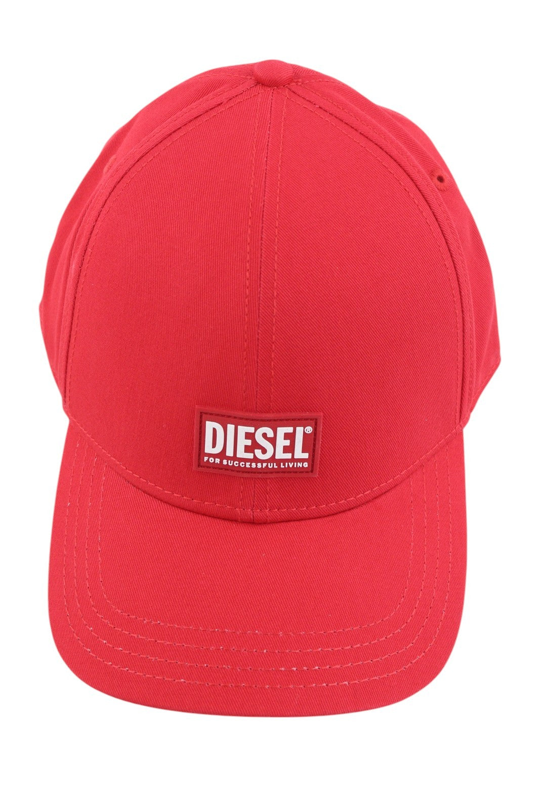 DIESEL Corry-Gum Men Cap OS Red Baseball Cotton All Seasons Logo Casual Unisex