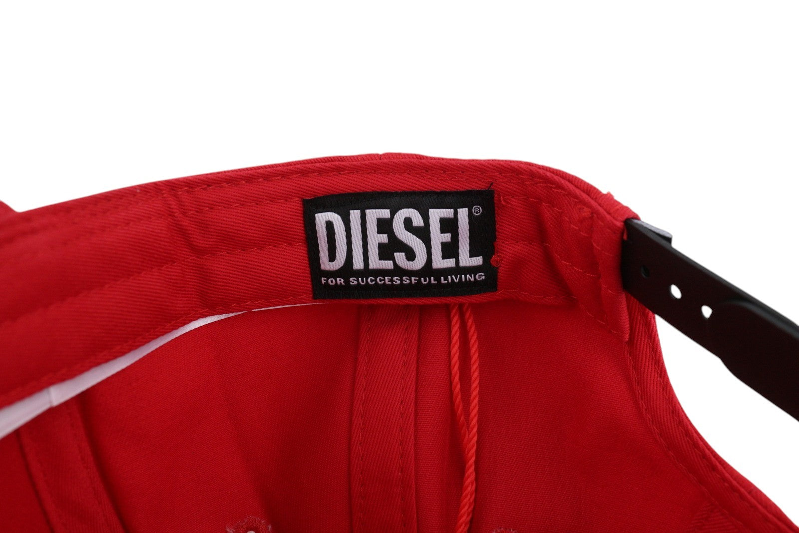 DIESEL Corry-Gum Men Cap OS Red Baseball Cotton All Seasons Logo Casual Unisex
