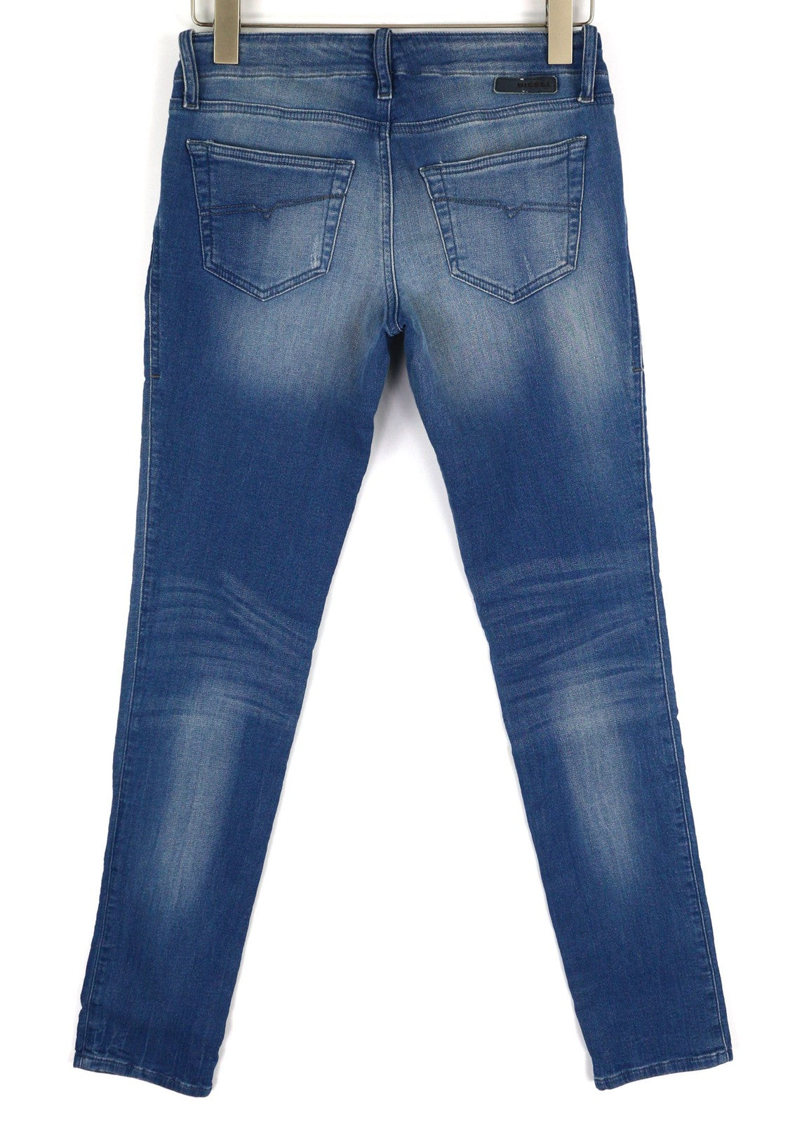 DIESEL Grupee-NE 0837T Womens Jeans W27 Sweat Jogg Super Slim Skinny Blue