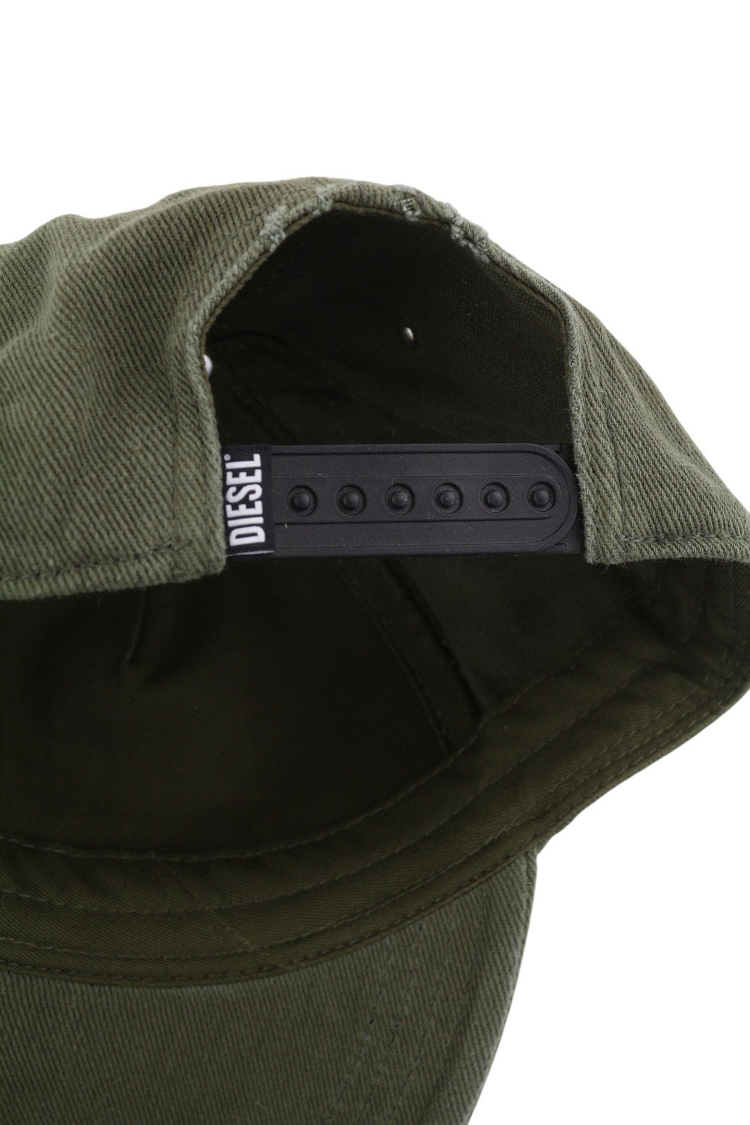 DIESEL C-Stone Men Cap 1 Baseball D-Rill Usion Embroidered Green Cotton RRP70