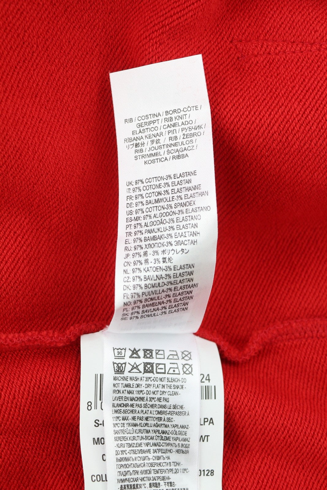 DIESEL S-Girk-Hood-Ecologo Men Hoodie L Red Washed Pullover Kangaroo RRP€150