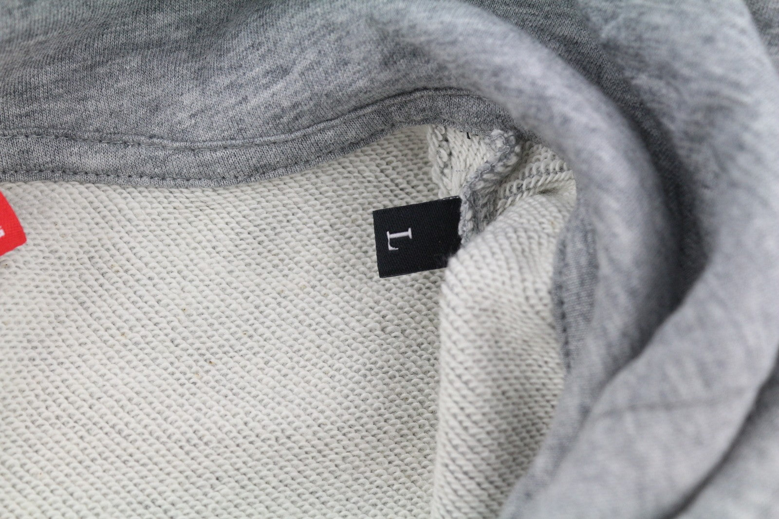 DIESEL Amst-Coarll-Wt24 Men Hoodie L Sport 55DSL Half Zip Melange Grey RRP€175