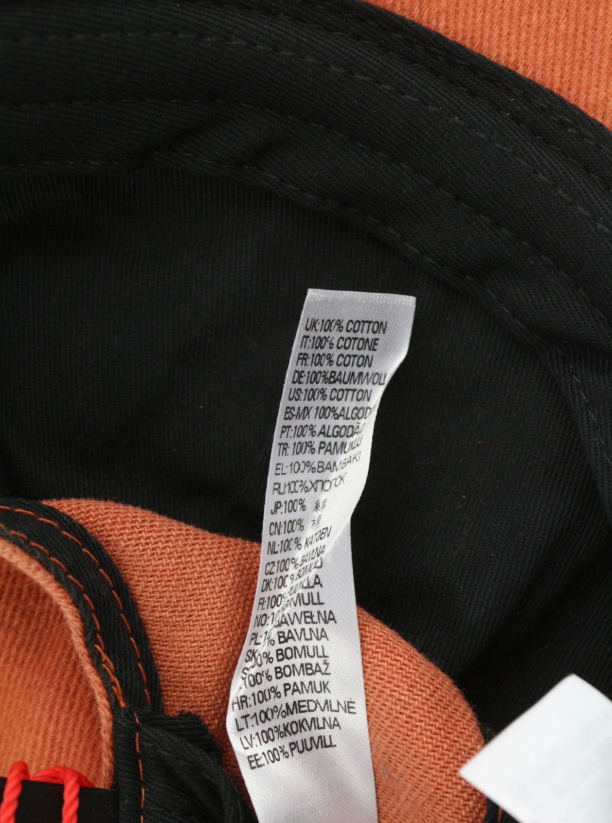 DIESEL C-Syom Men Cap OS Mid Orange Baseball Embroidered Logo Cotton Logo Unisex