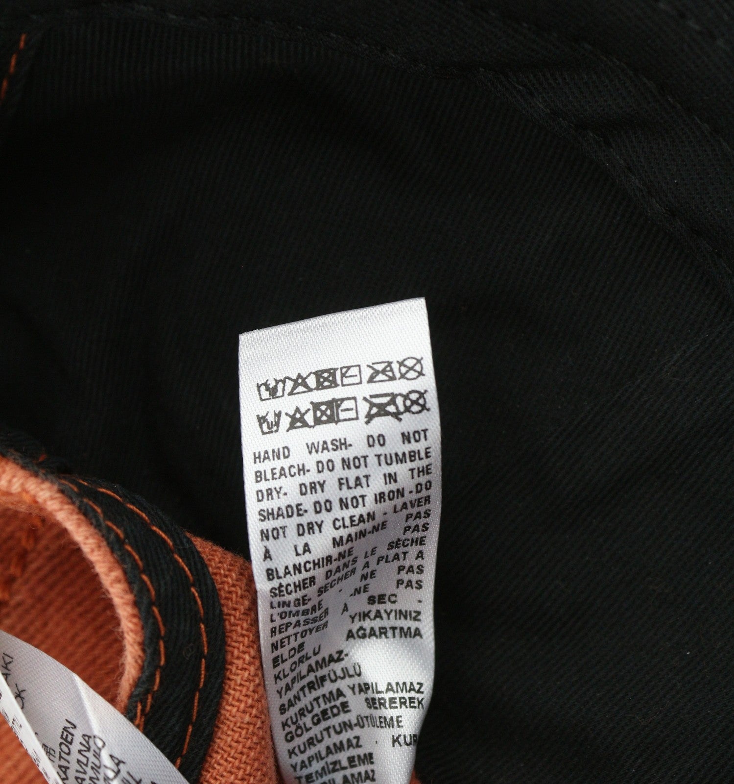 DIESEL C-Syom Men Cap OS Mid Orange Baseball Embroidered Logo Cotton Logo Unisex