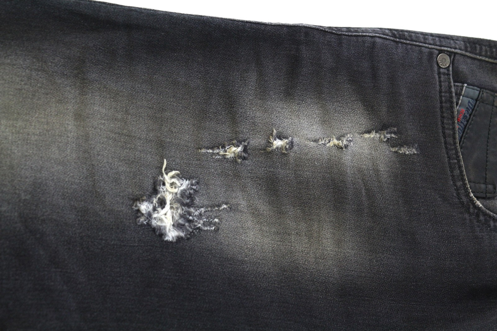 DIESEL Grupee-NE 0835B Womens Jeans W25 Sweat Jogg Slim Skinny Black Stretchy