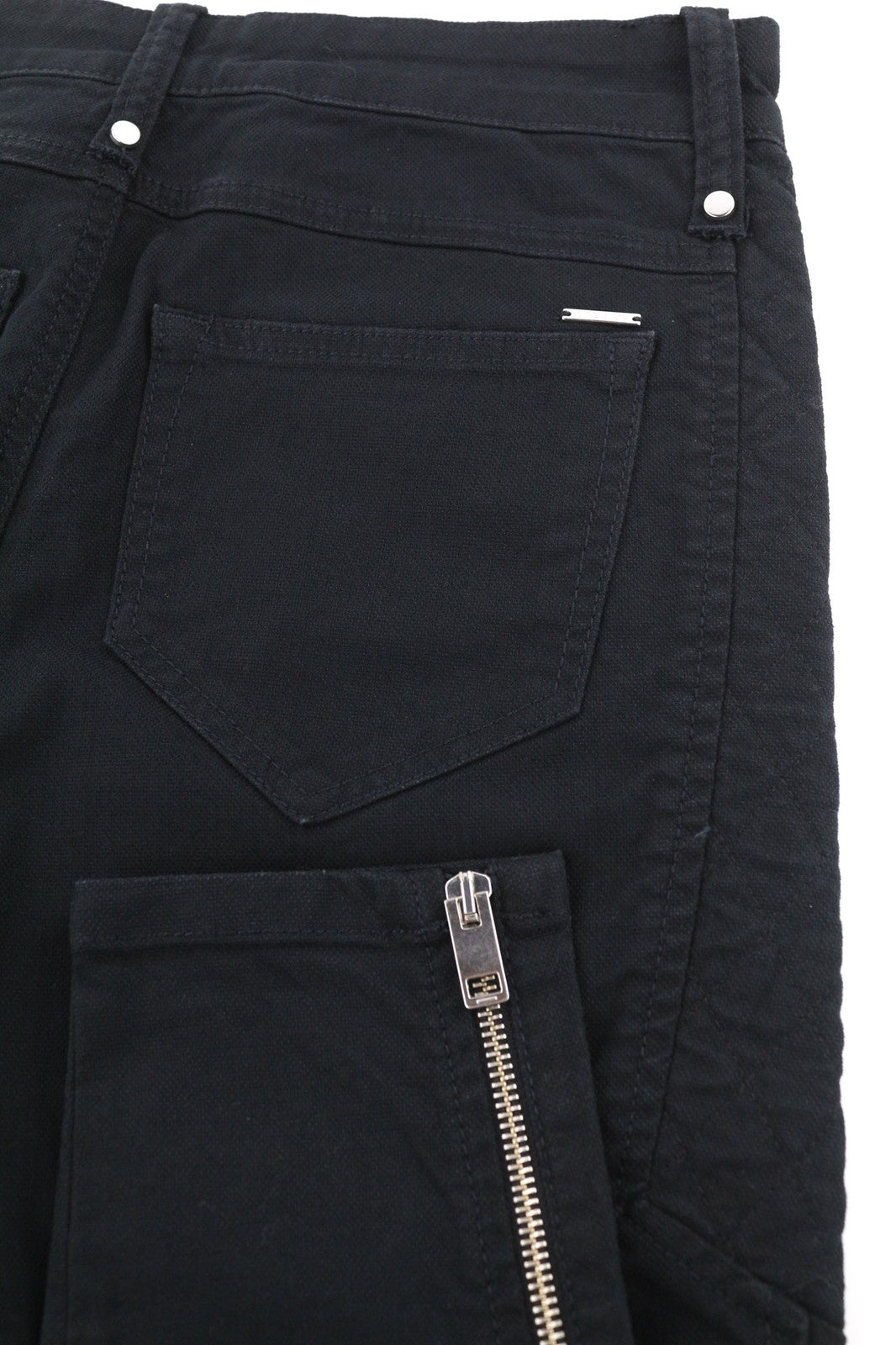 DIESEL P-Amal 00SJLC 0GAJK Womens Trousers W27 Skinny Black Stretch Zip Detailed