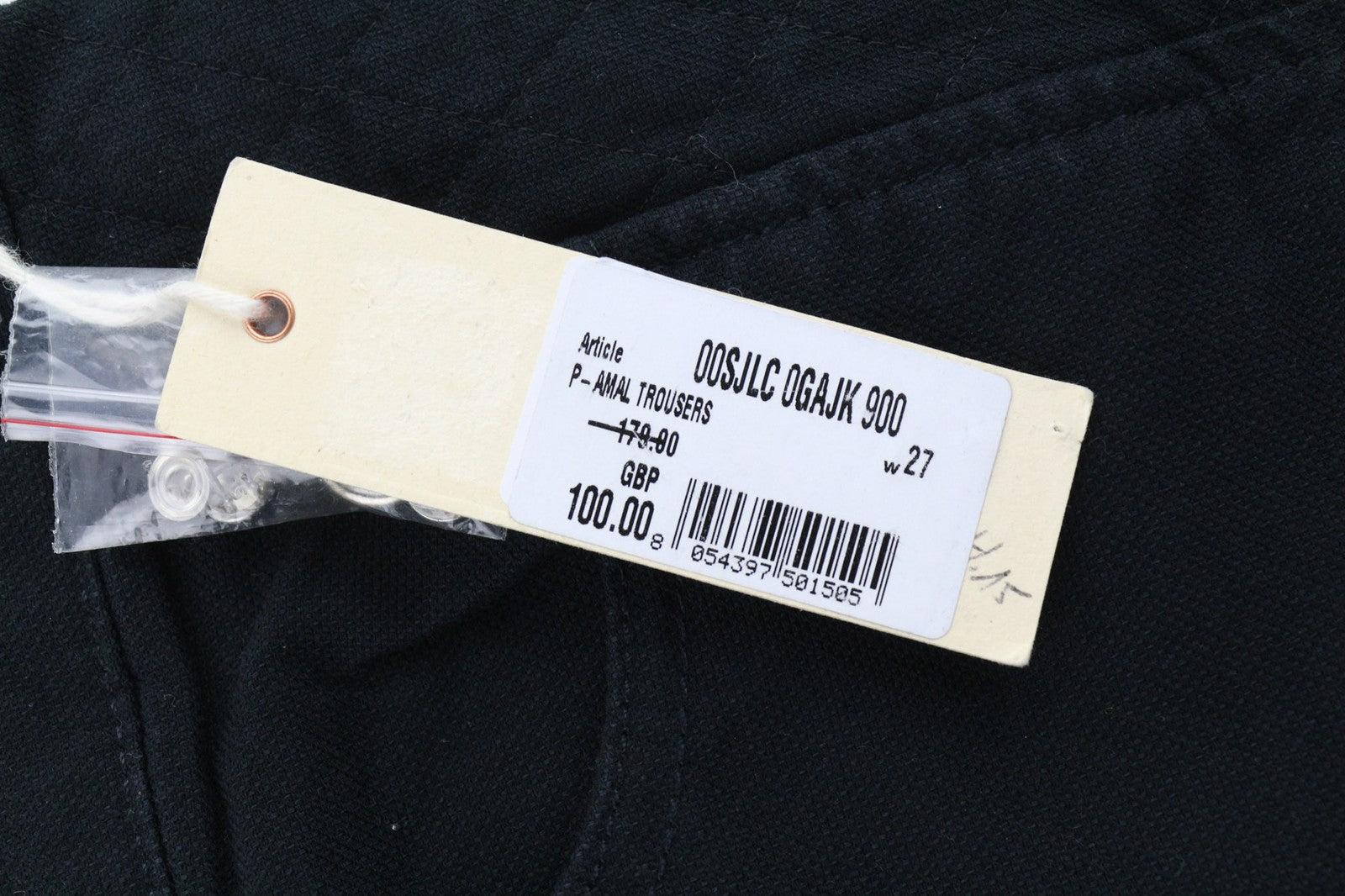 DIESEL P-Amal 00SJLC 0GAJK Womens Trousers W27 Skinny Black Stretch Zip Detailed