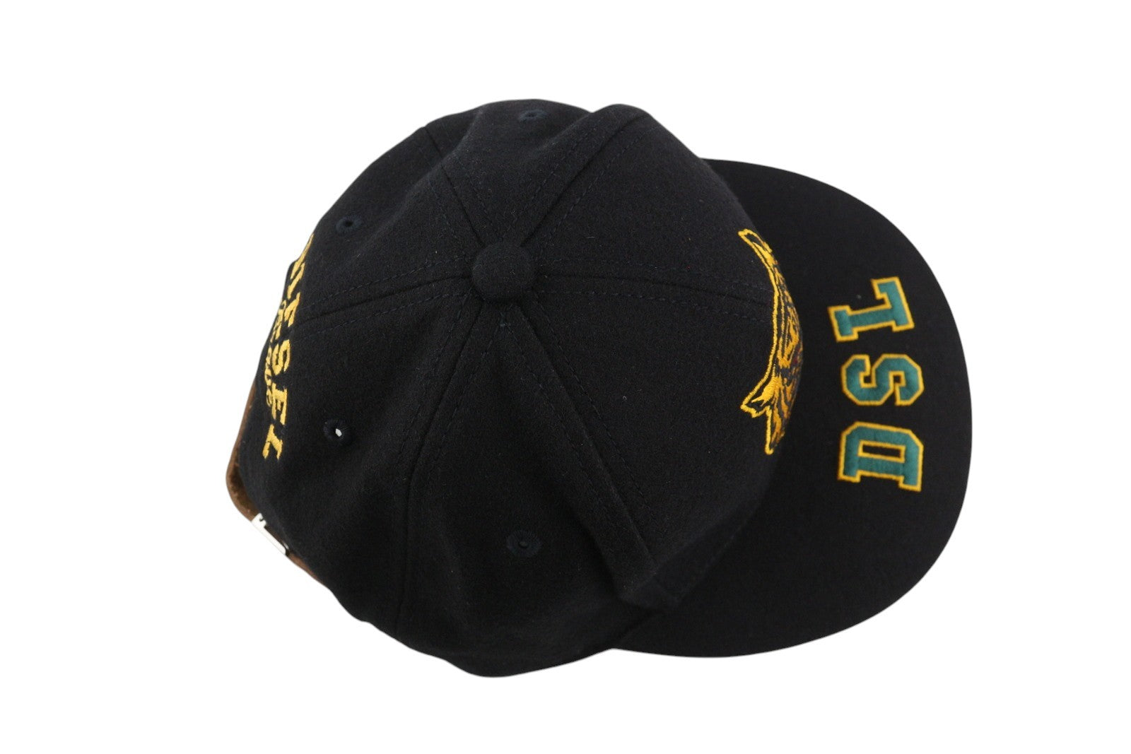 DIESEL C-Vintery Men's Cap OS Black Snapback Wool Blend Embroidered Dark Unisex