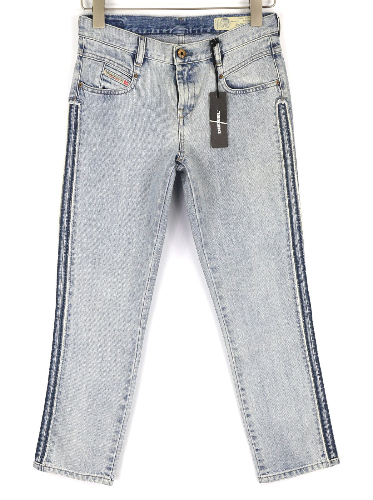 DIESEL Belthy Ankle-C 084FC Womens Jeans W24/L30 Slim Straight Blue Cotton