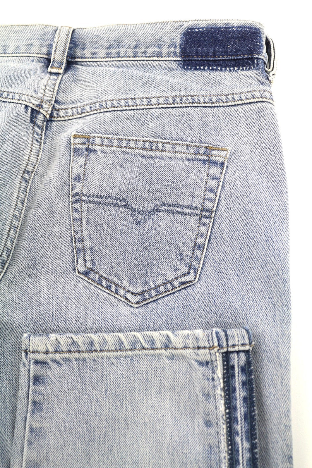 DIESEL Belthy Ankle-C 084FC Womens Jeans W24/L30 Slim Straight Blue Cotton